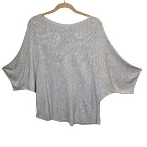 UNIQLO Women's M Ribbed Gray Dolman 3/4 Sleeve Top